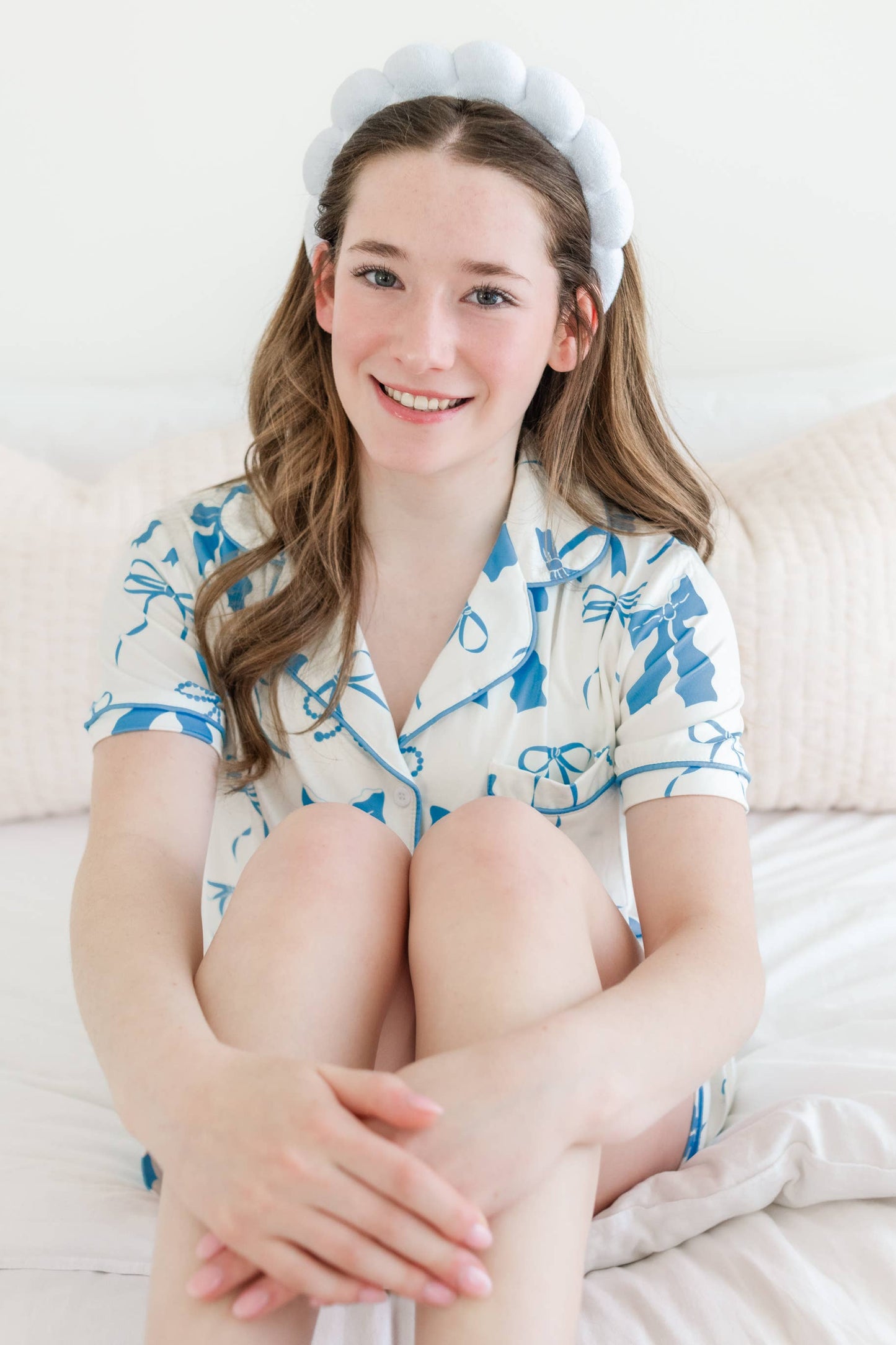 Pink Puffy Terrycloth Plush Spa Headband