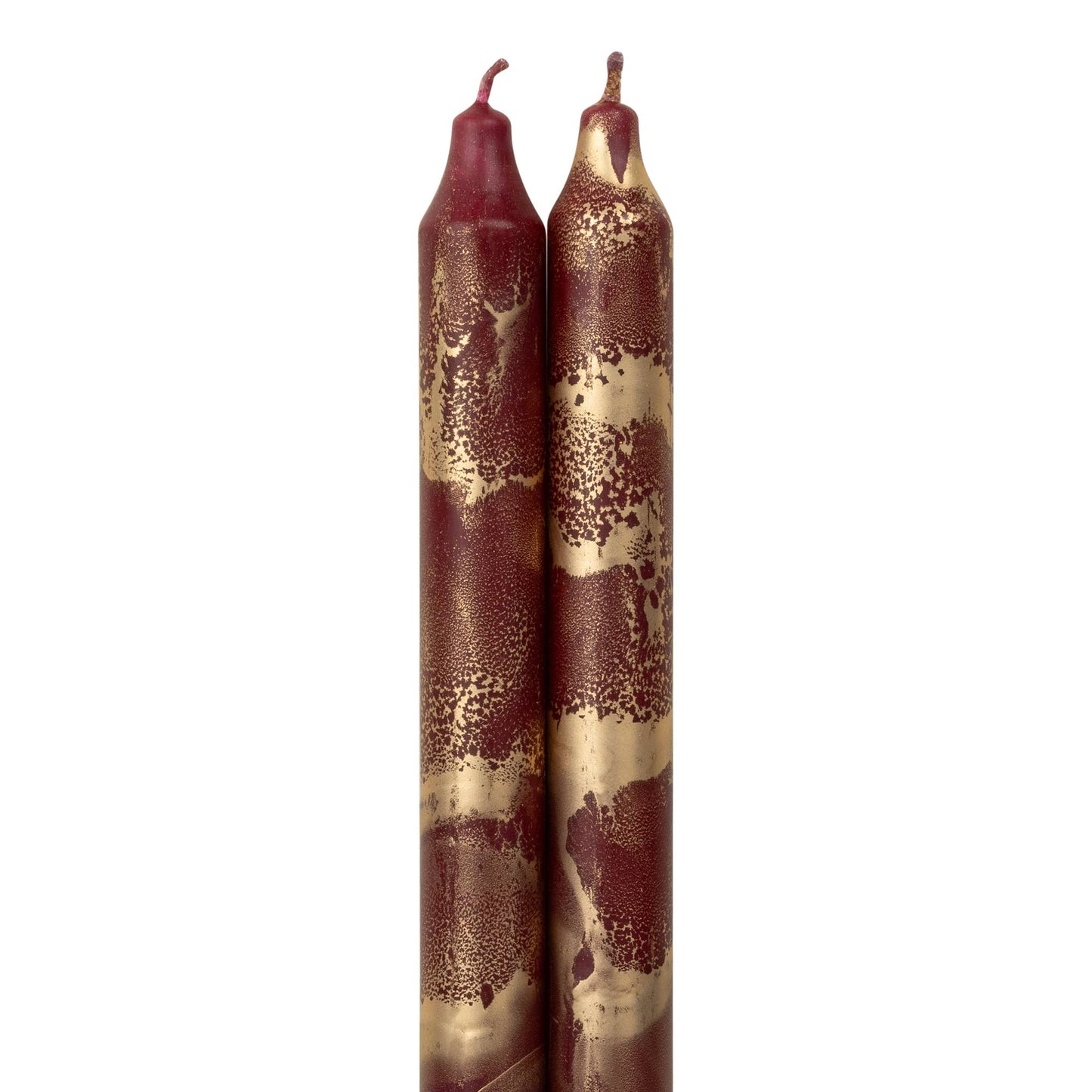 12" Decorative Taper 2pk with Gold