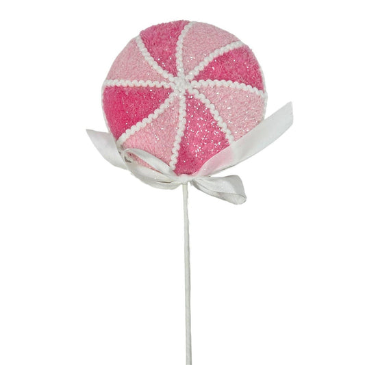 Passionate Pink Velvet Peppermint Stem 21”