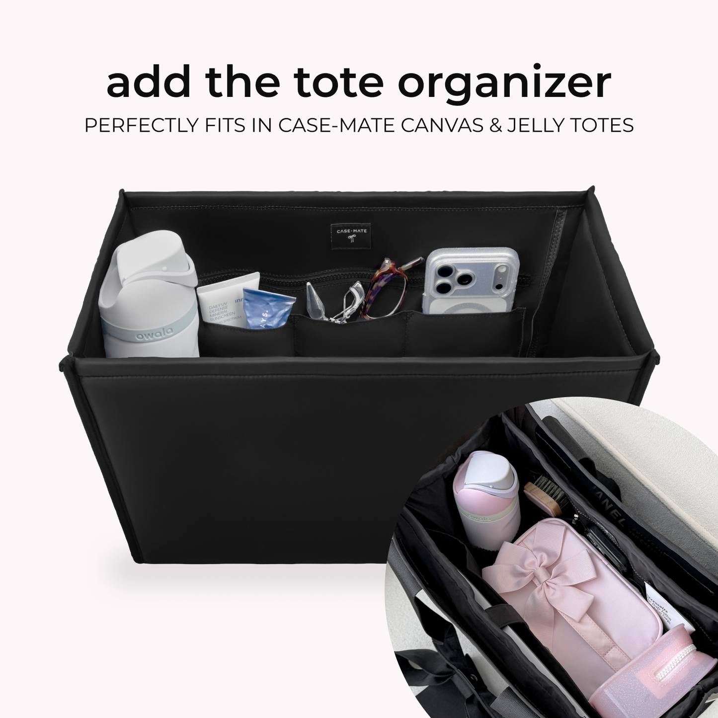 Case-Mate Midnight Black Jelly Tote Bag