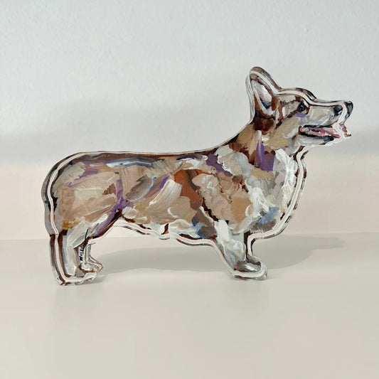 Corgi Blonde Mini Acrylic Block