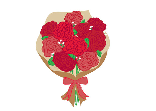 Roses are Red Bouquet Attachment | Happy Everything