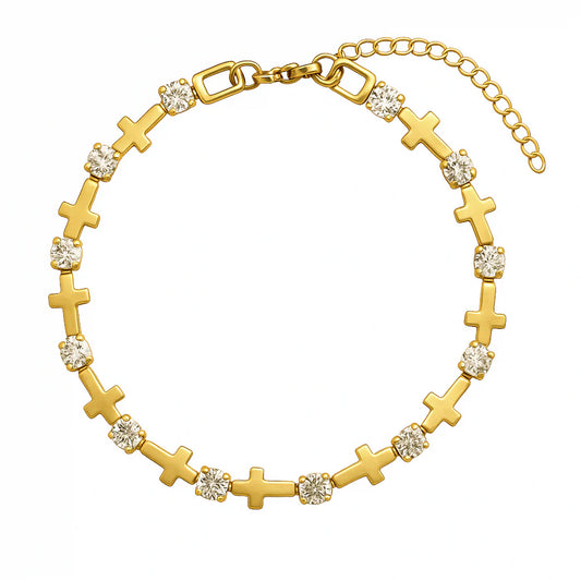 Axton Cross Chain Bracelet