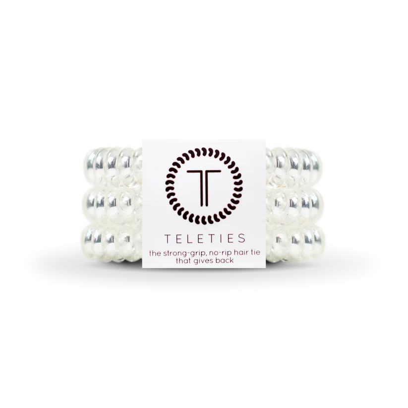 Crystal Clear Large Hair Ties