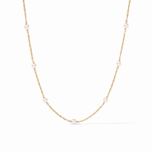 Pink Delicate Station Necklace
