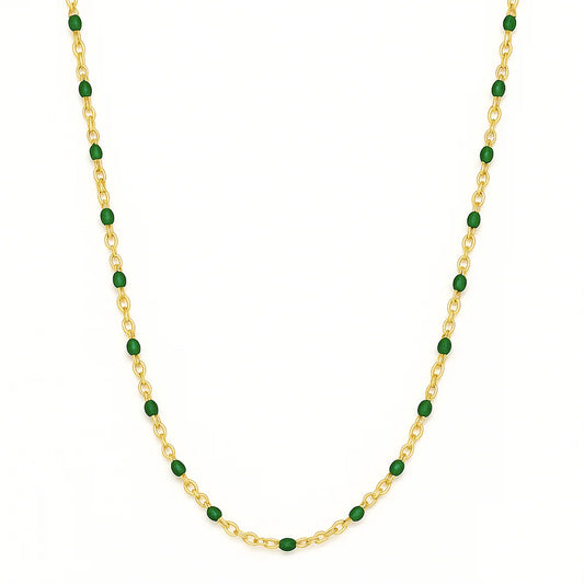 Evie Green Dainty Necklace