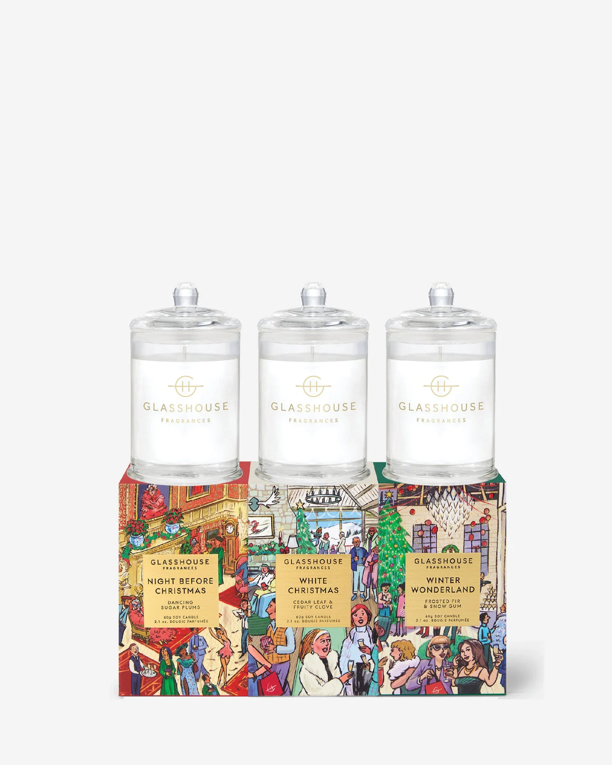 2.1oz White Christmas Candle