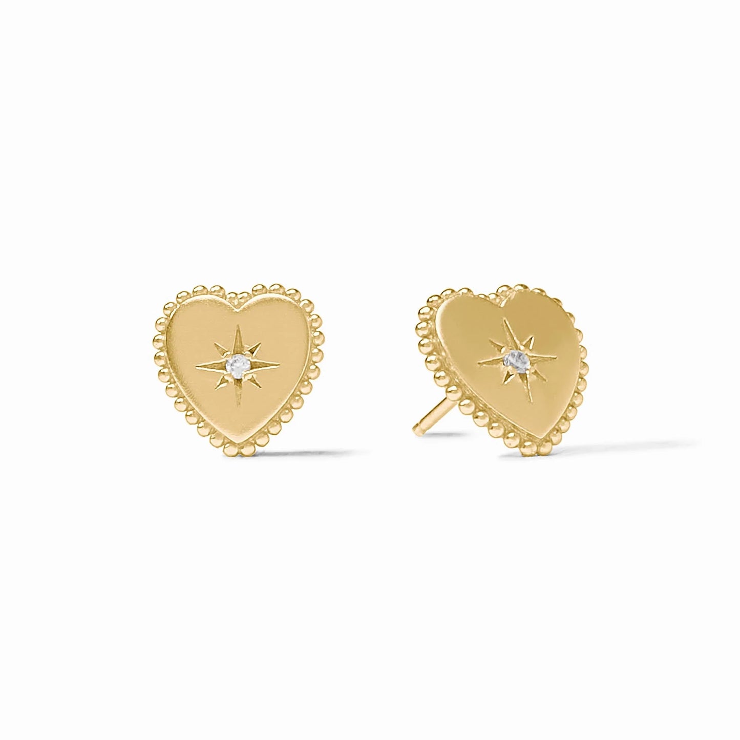Heart Stud Cubic Zirconia