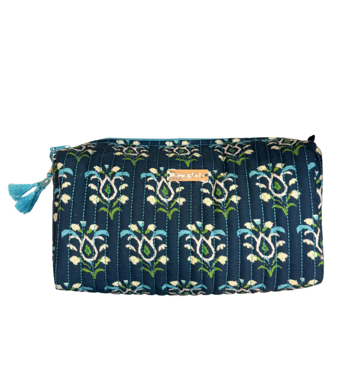 Rosemary Indigo Large Cosmetic Bag