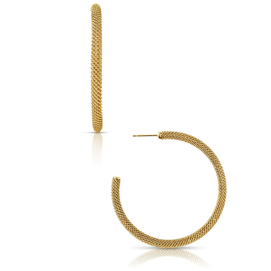 Lou Large Mesh Hoops
