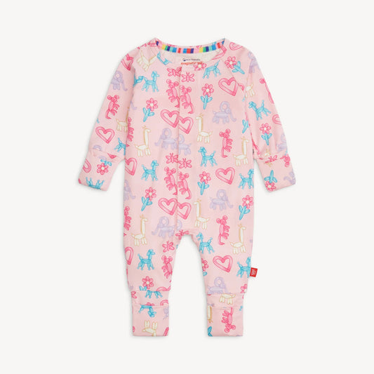 Pink Party Animals (Glow in the Dark) Convertible Coverall