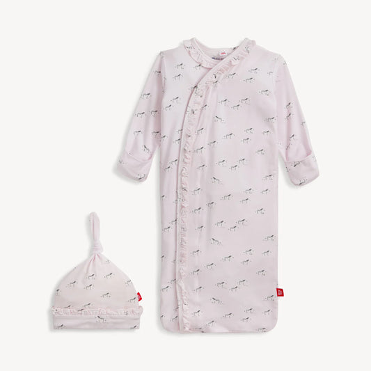 Pink Savannah Plains Gown + Hat Set