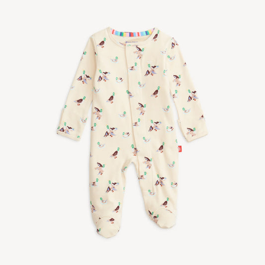 Quack Me Up Organic Cotton Magnetic Footie