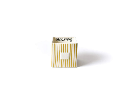 Gold Stripe Mini Nesting Cube Medium