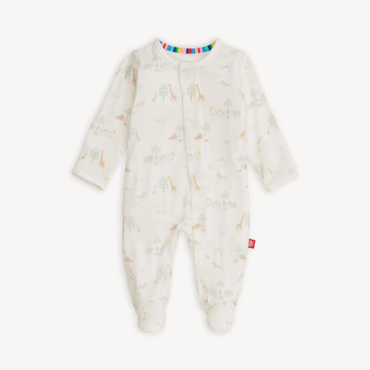 White Serene Safari Magnetic Footie