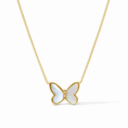 Papillon Delicate Necklace - Mother of Pearl