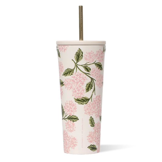 Cold Cup - 24oz Rifle Paper | Pink Hydrangea