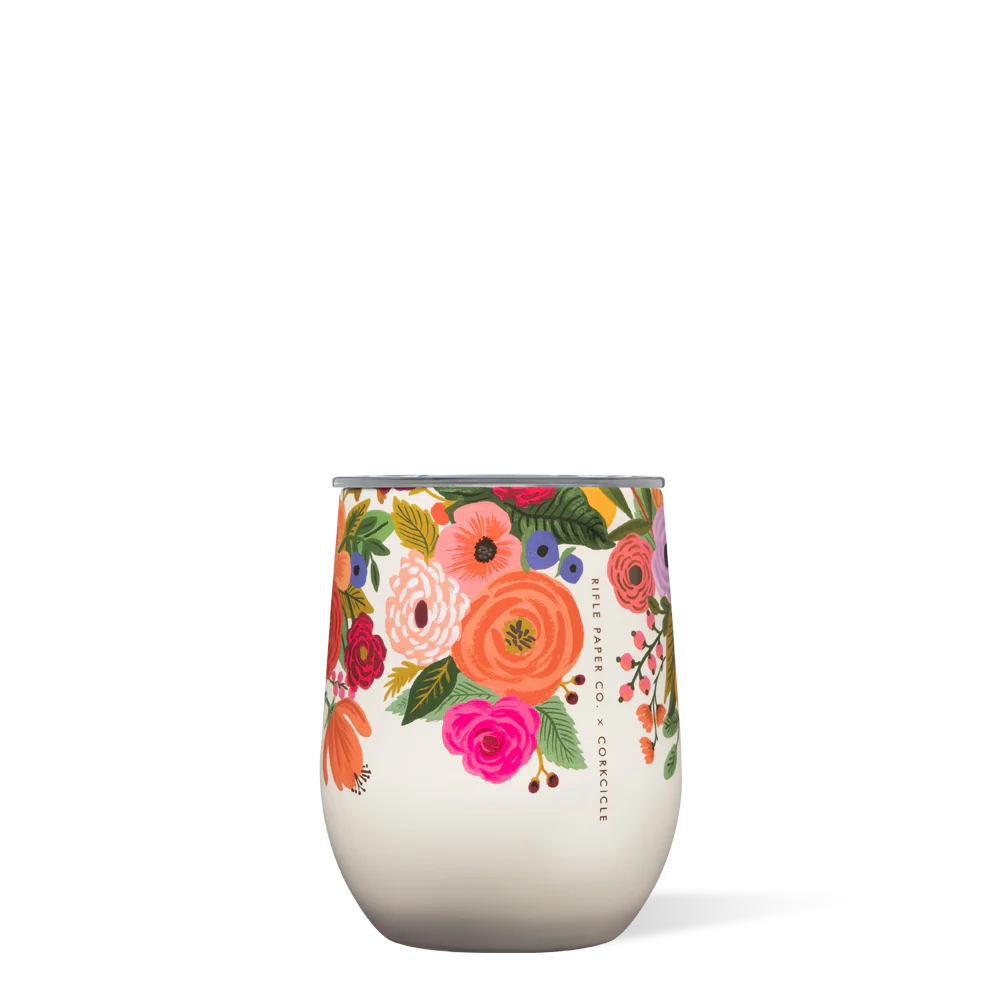 Stemless - 12oz Rifle Paper | Garden Party Cream