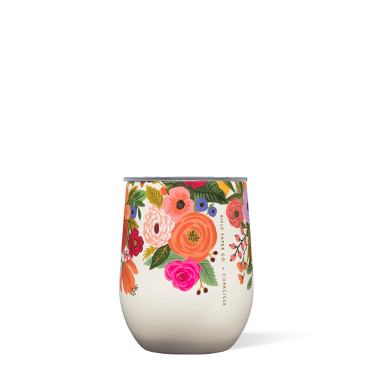 Stemless - 12oz Rifle Paper | Garden Party Cream
