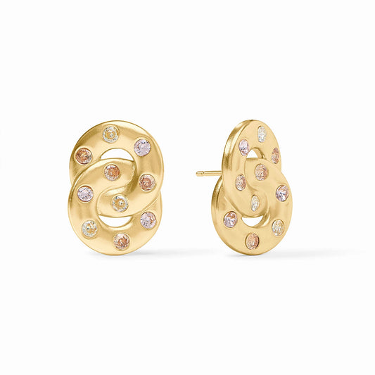 Rainbow Infinity Earring - Champagne Radiance
