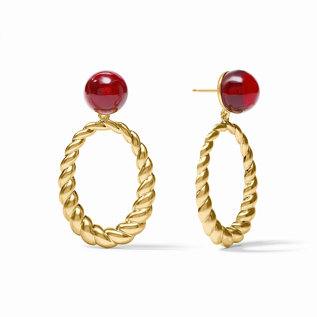 Ravello Statement Earring - Cranberry