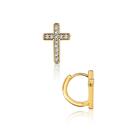 Ridge Huggie Hoop Earring