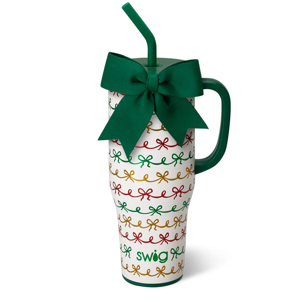 40oz Christmas Bows Mega Mug