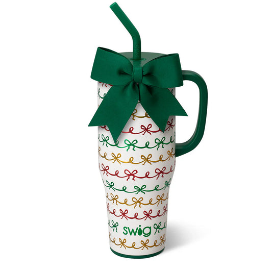 40oz Christmas Bows Mega Mug