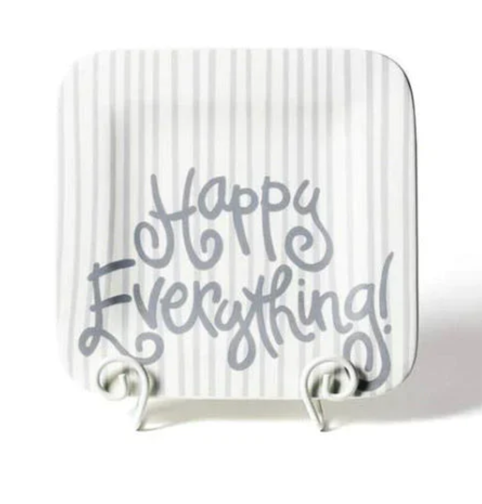Stone Skinny Stripe Happy Everything 9.25 Mini Platter