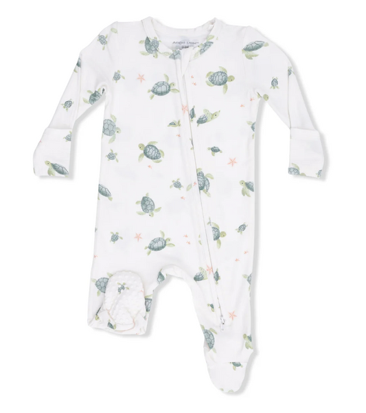 Sea Turtles - 2 Way Zipper Footie