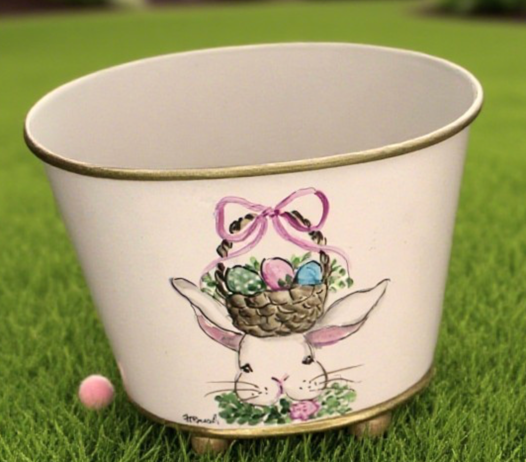 Bunny and Chick Cachepot