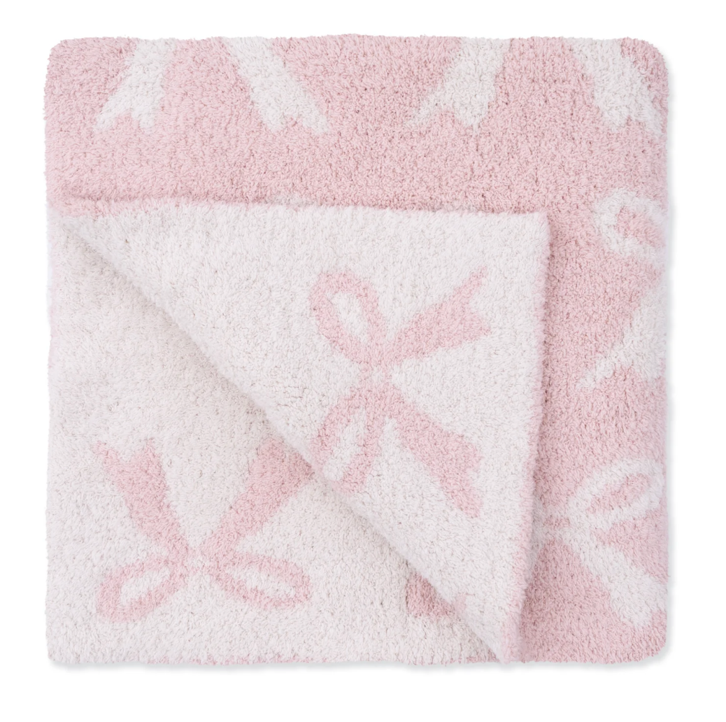 Blush Bow Blanket