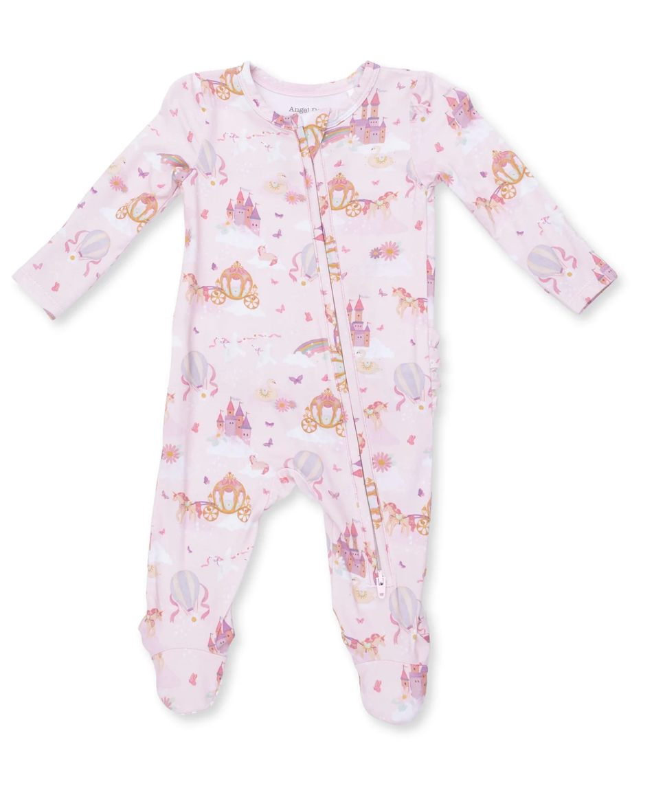 Princess Unicorns and Castles Footie