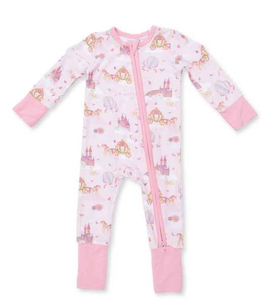 Princess Unicorns and Castles Convertible Romper