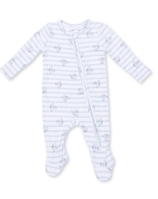 Airplane Stripe Footie