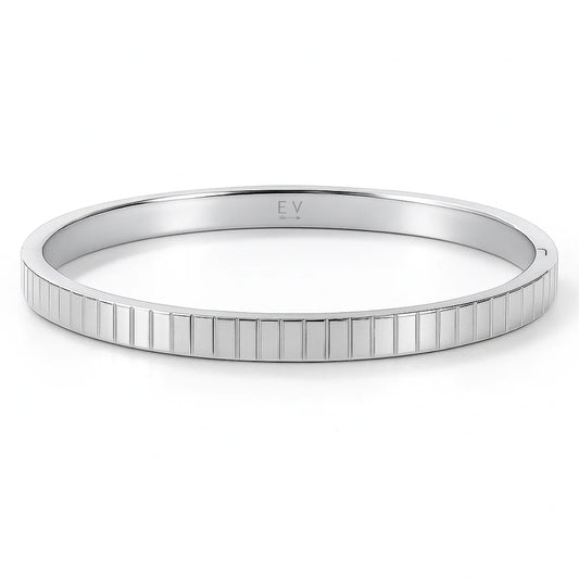 Silver Kyle Bangle Bracelet