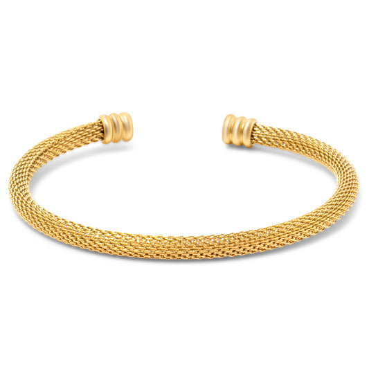 Gold Sinclair Mesh Cuff