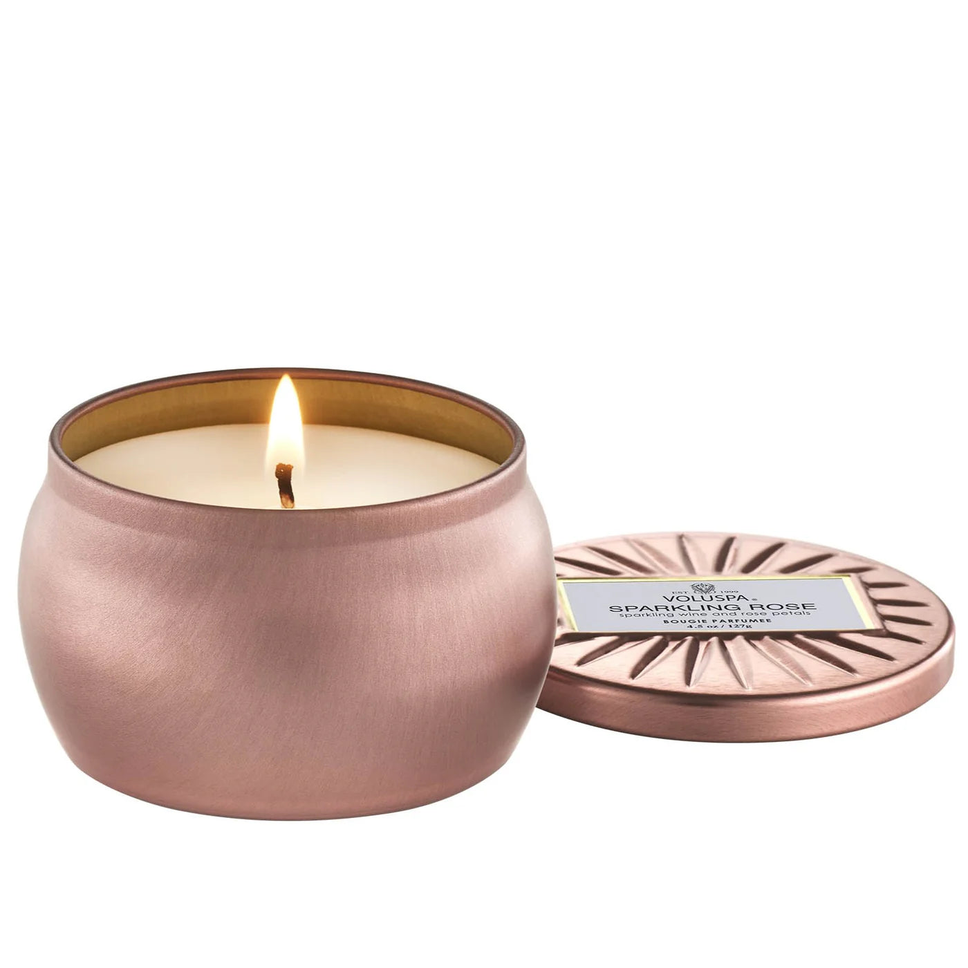 Sparkling Rose Mini Tin Candle