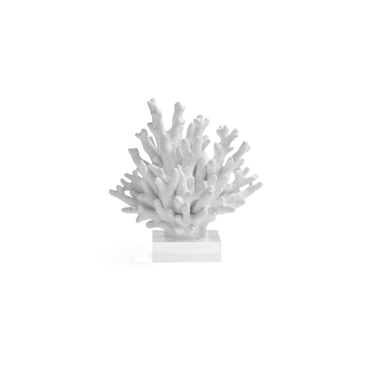 8.25" White Resin Coral on Acrylic Base