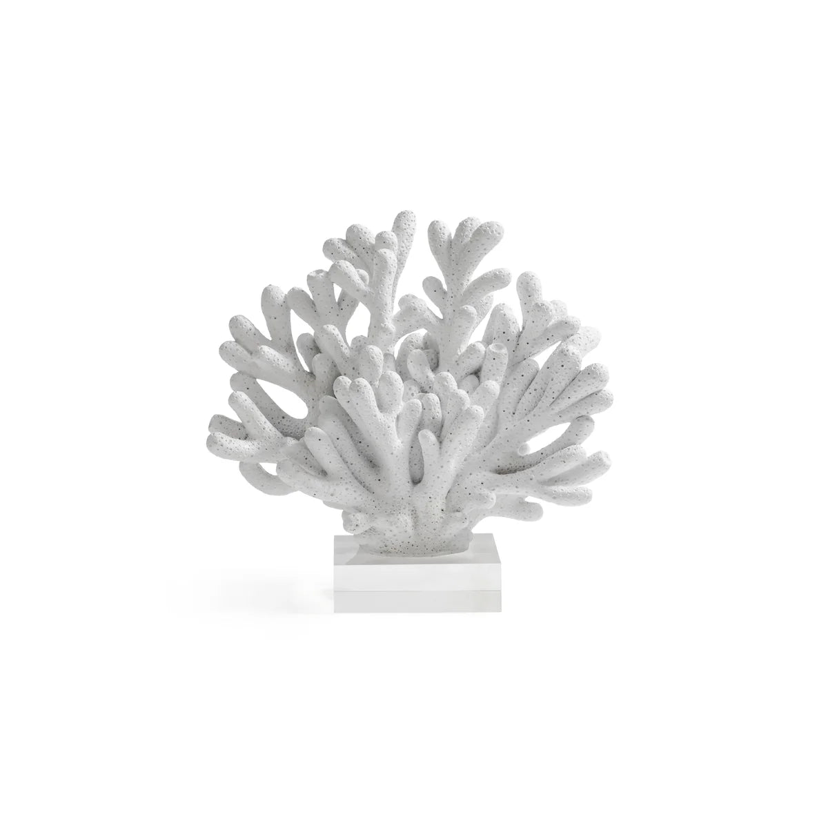 9.5" White Resin Coral with Acrylic Base