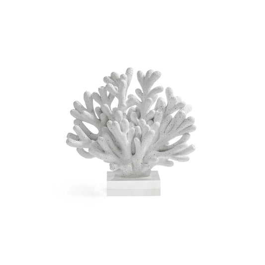9.5" White Resin Coral with Acrylic Base