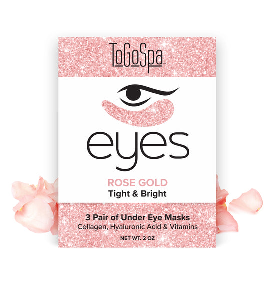 Rose Gold Under Eye Masks | To Go Spa