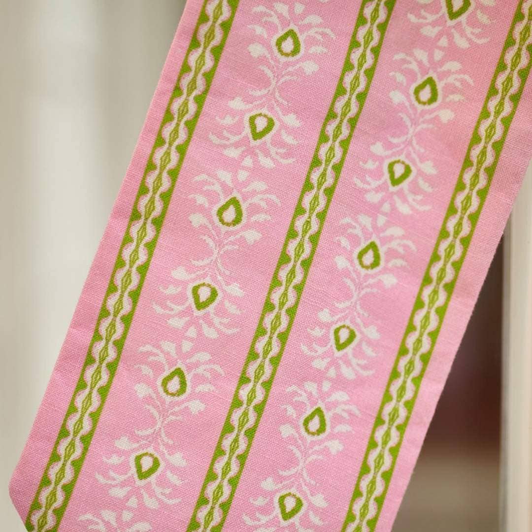 Rosemary Stripe Pink Wreath Sash