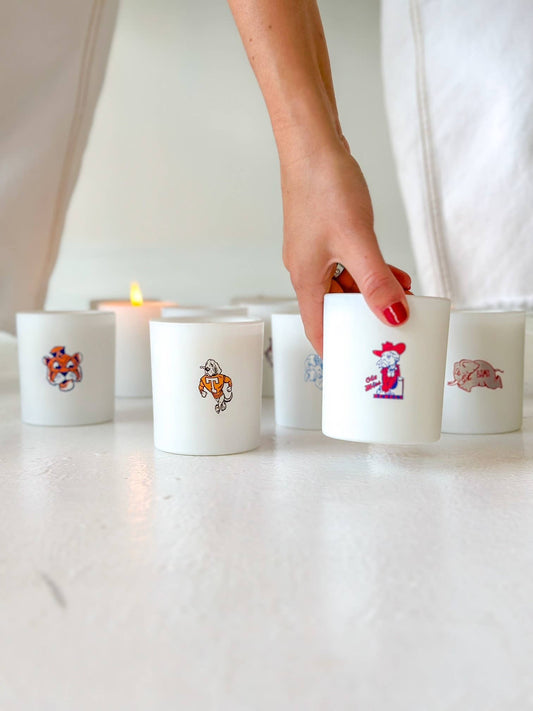 Collegiate Illustrated Glass 10 oz Soy Candle