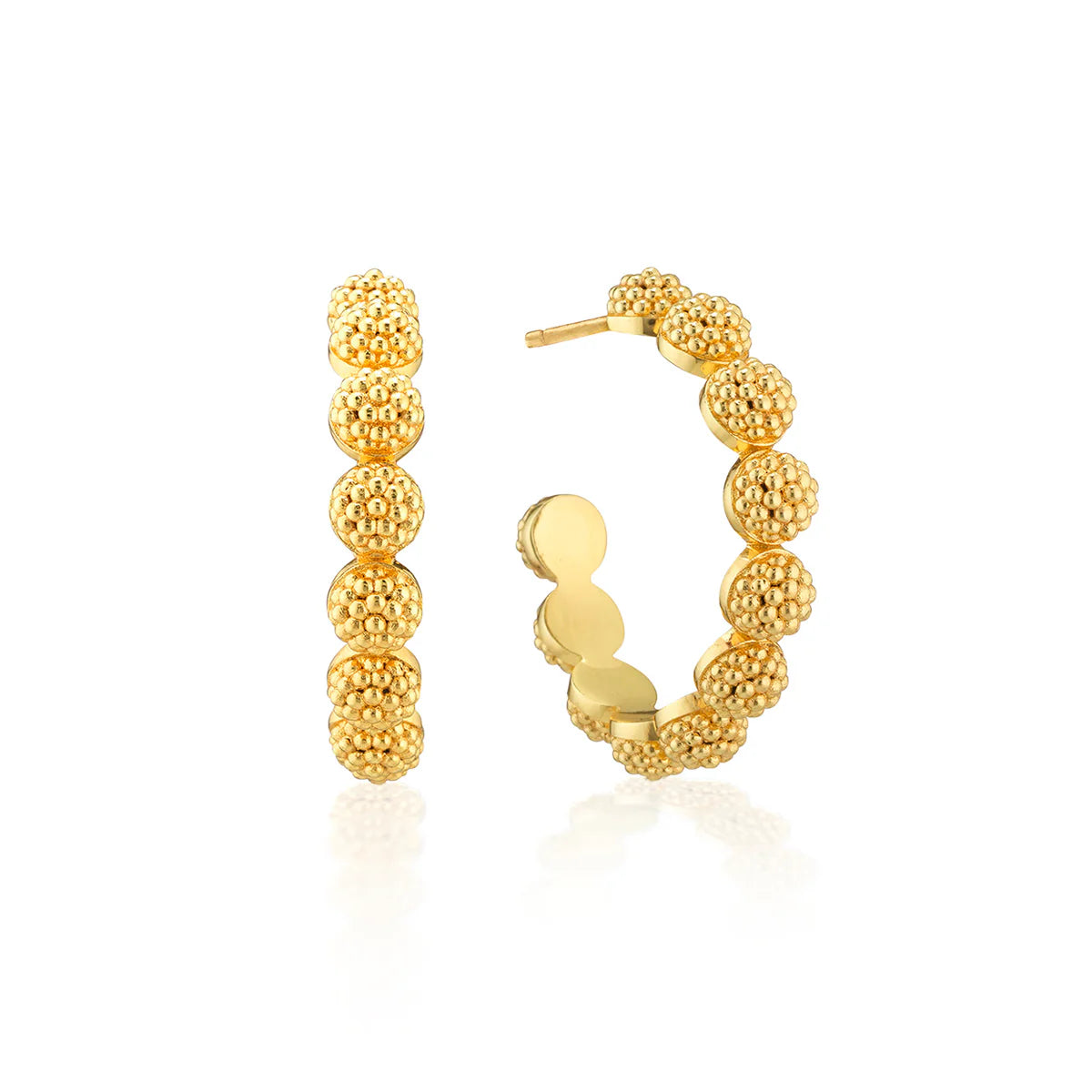 Berry Icon Small Hoop Earrings - Gold