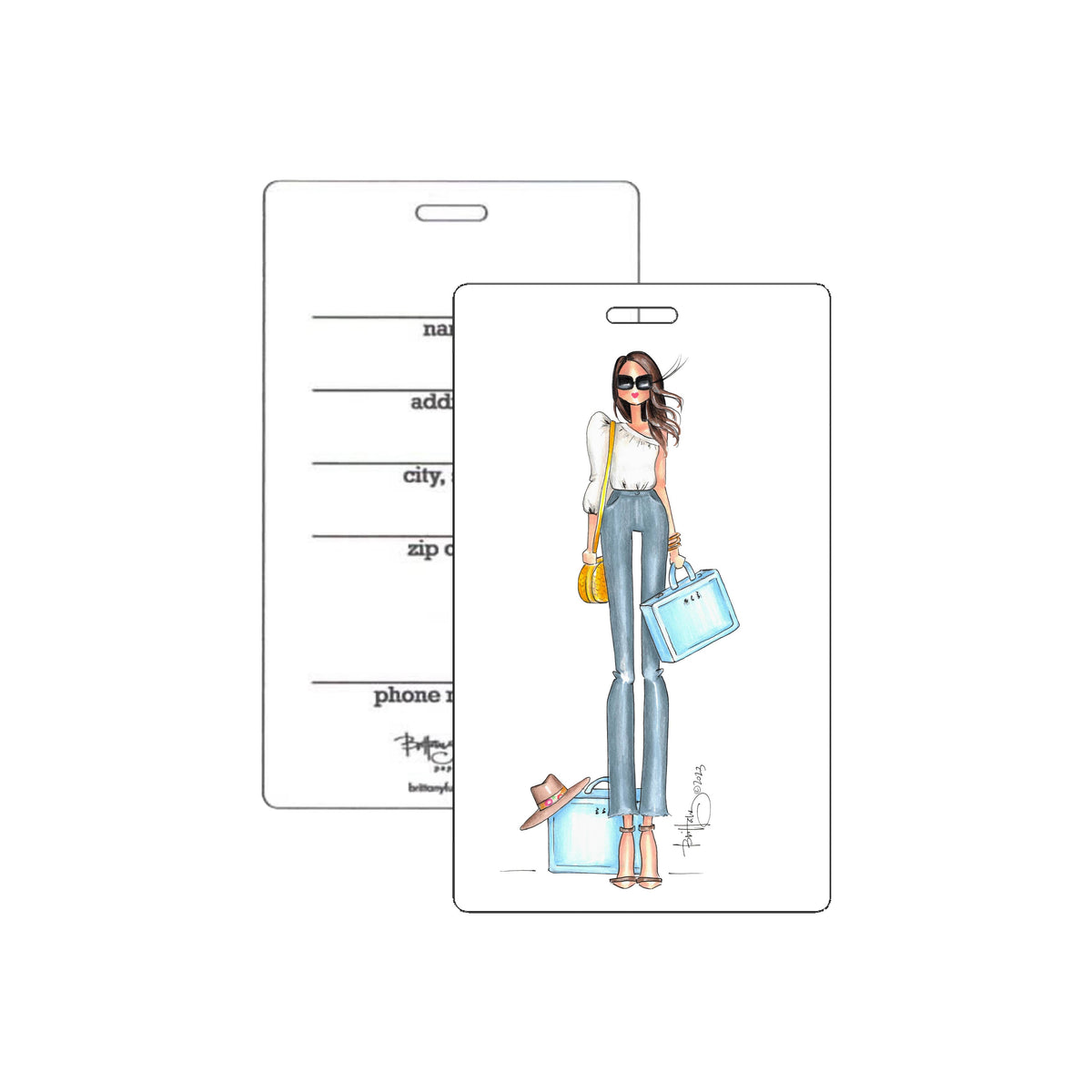 "Alice" Luggage Tag