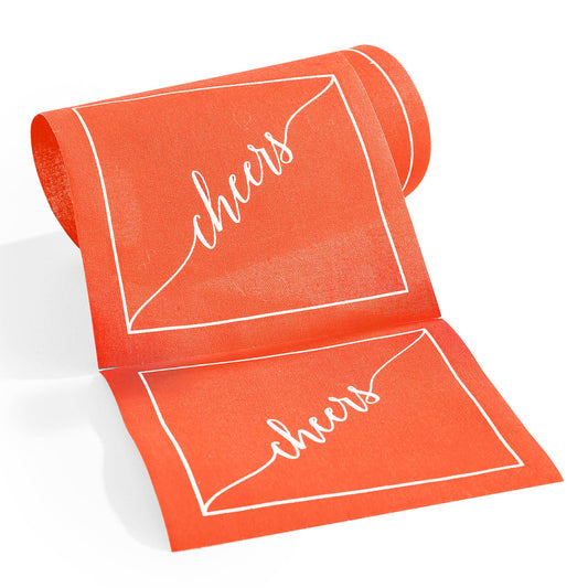 Late Sunset Cheers Luxury Disposable Cotton Napkins
