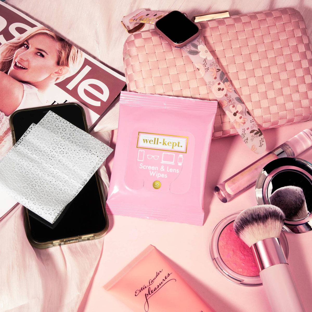 PINK SLATE SCREEN & LENS WIPES