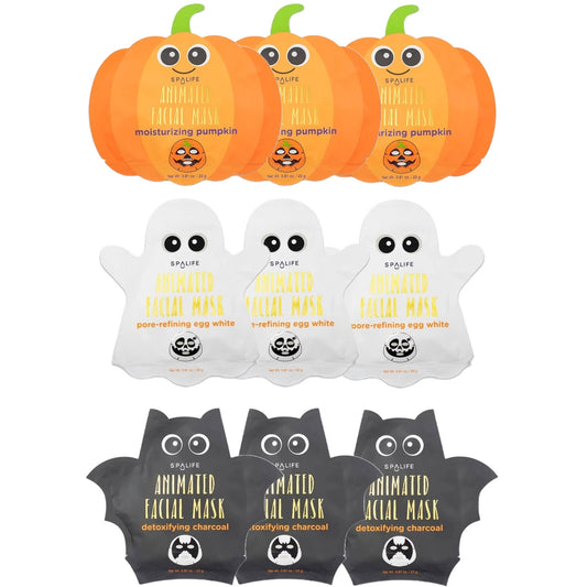 Korean Skincare Halloween Sheet Masks | Pumpkin, Ghost & Bat
