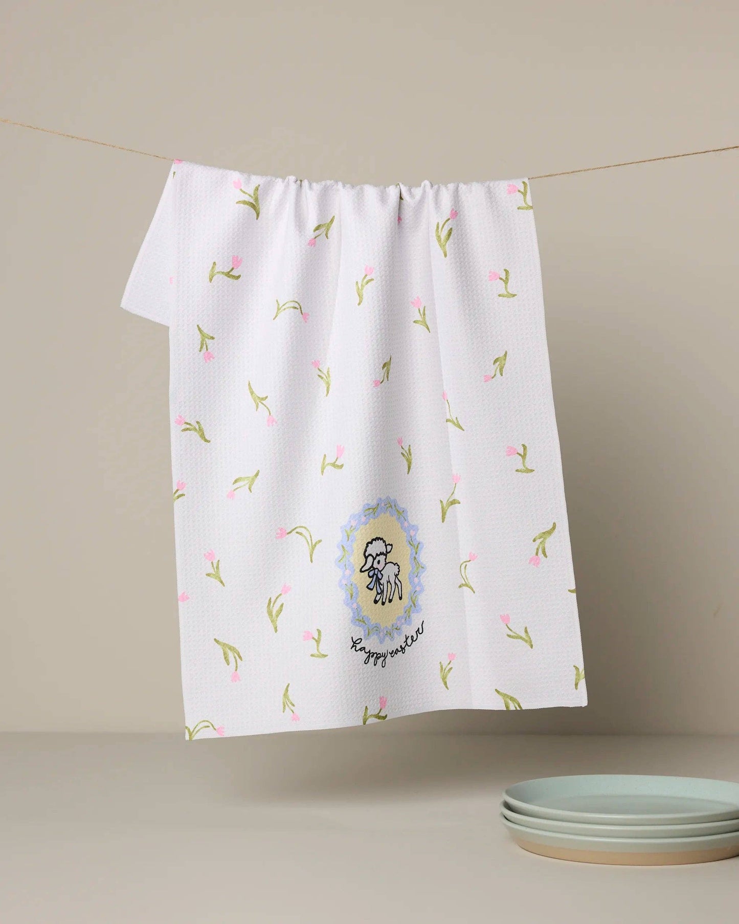 Easter Little Lamb Tea Towel